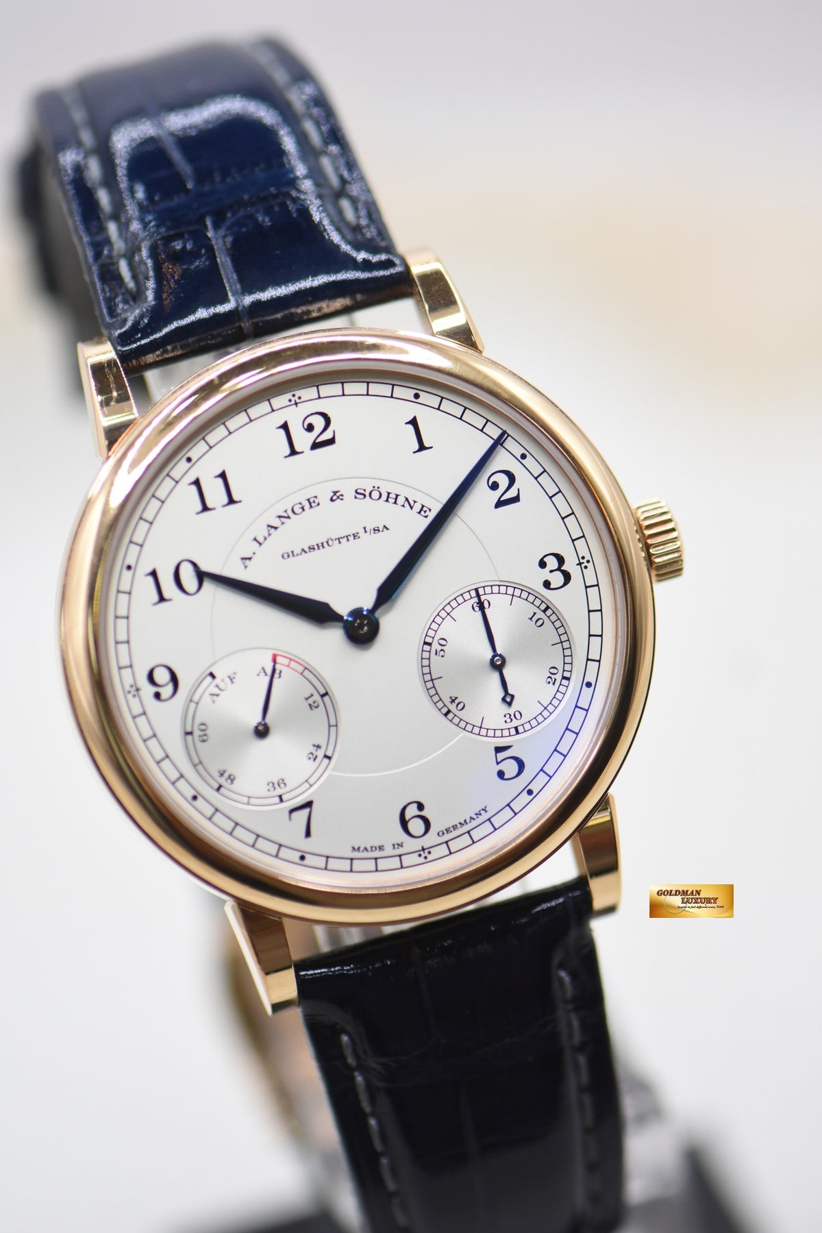 A.LANGE & SOHNE 1815 UP/DOWN 39mm ROSE GOLD IN STRAP MANUAL 234.032 (MINT)