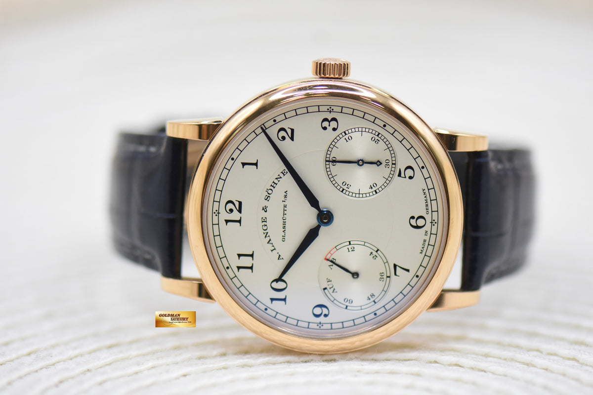 A.LANGE & SOHNE 1815 UP/DOWN 39mm ROSE GOLD IN STRAP MANUAL 234.032 (MINT)