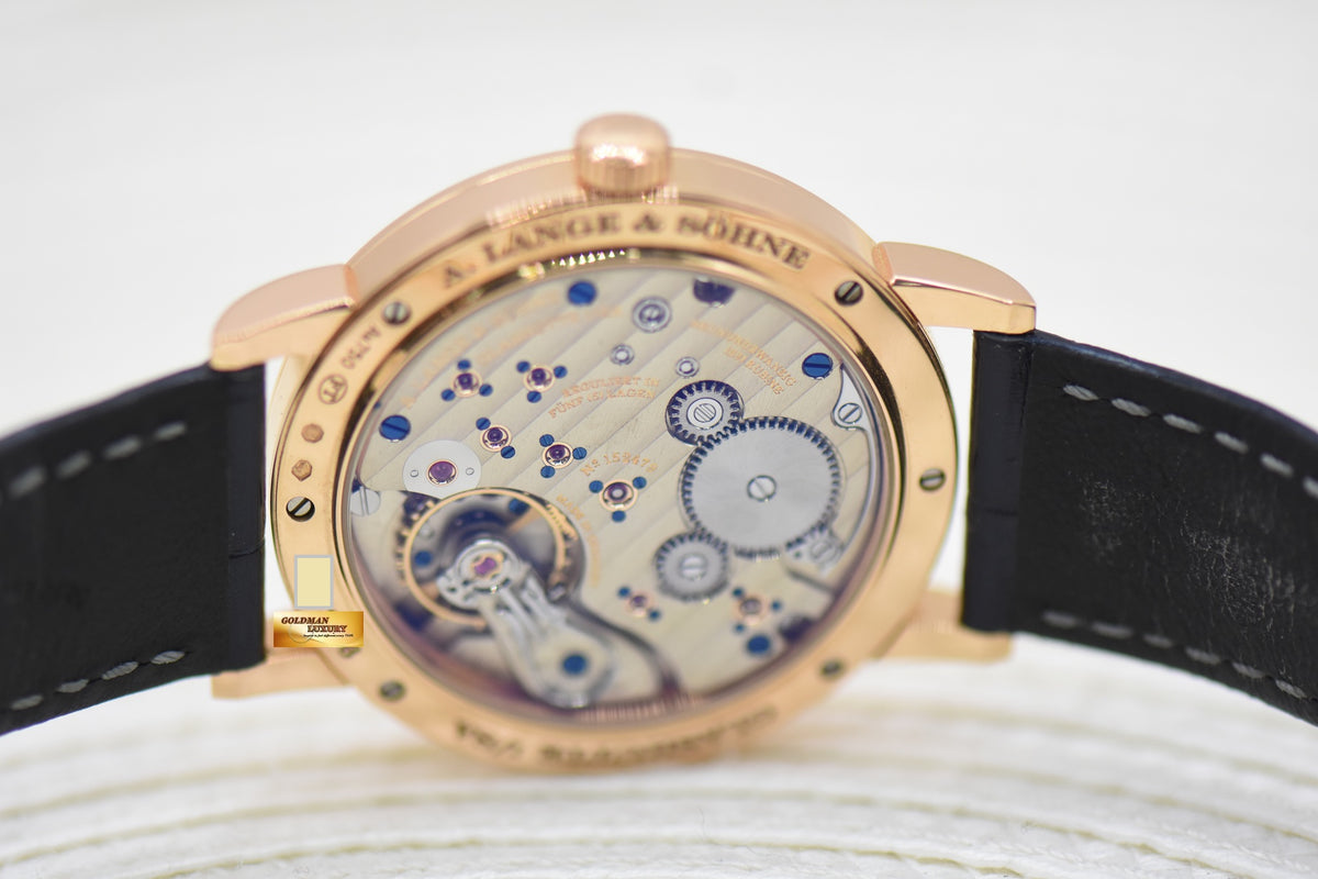 A.LANGE & SOHNE 1815 UP/DOWN 39mm ROSE GOLD IN STRAP MANUAL 234.032 (MINT)