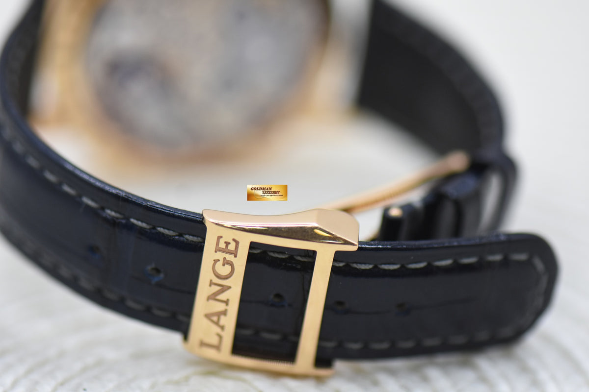 A.LANGE & SOHNE 1815 UP/DOWN 39mm ROSE GOLD IN STRAP MANUAL 234.032 (MINT)