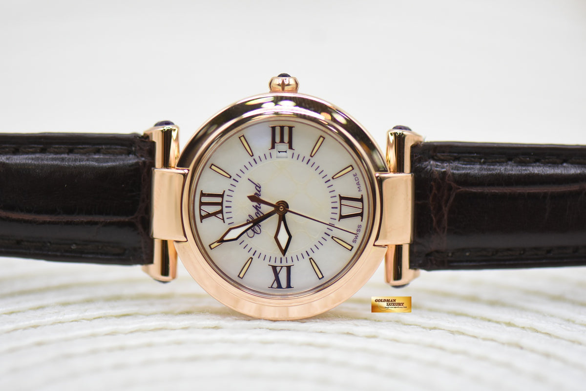 CHOPARD IMPERIALE MOP LADIES 28mm ROSE GOLD QUARTZ 384238-5001 (MINT)