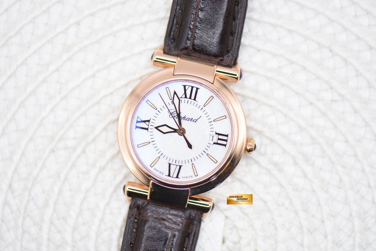 CHOPARD IMPERIALE MOP LADIES 28mm ROSE GOLD QUARTZ 384238-5001 (MINT)