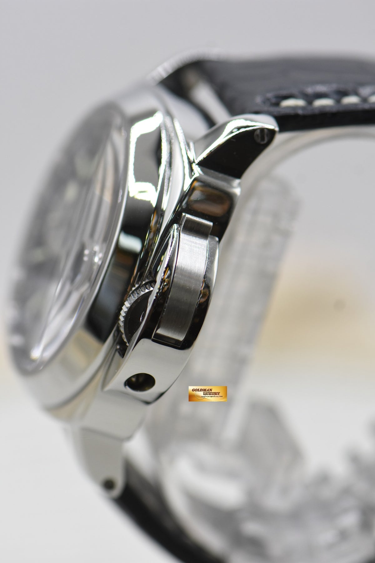 PANERAI LUMINOR MARINA GMT 44mm STEEL IN LEATHER STRAP AUTOMATIC PAM 88 (MINT)