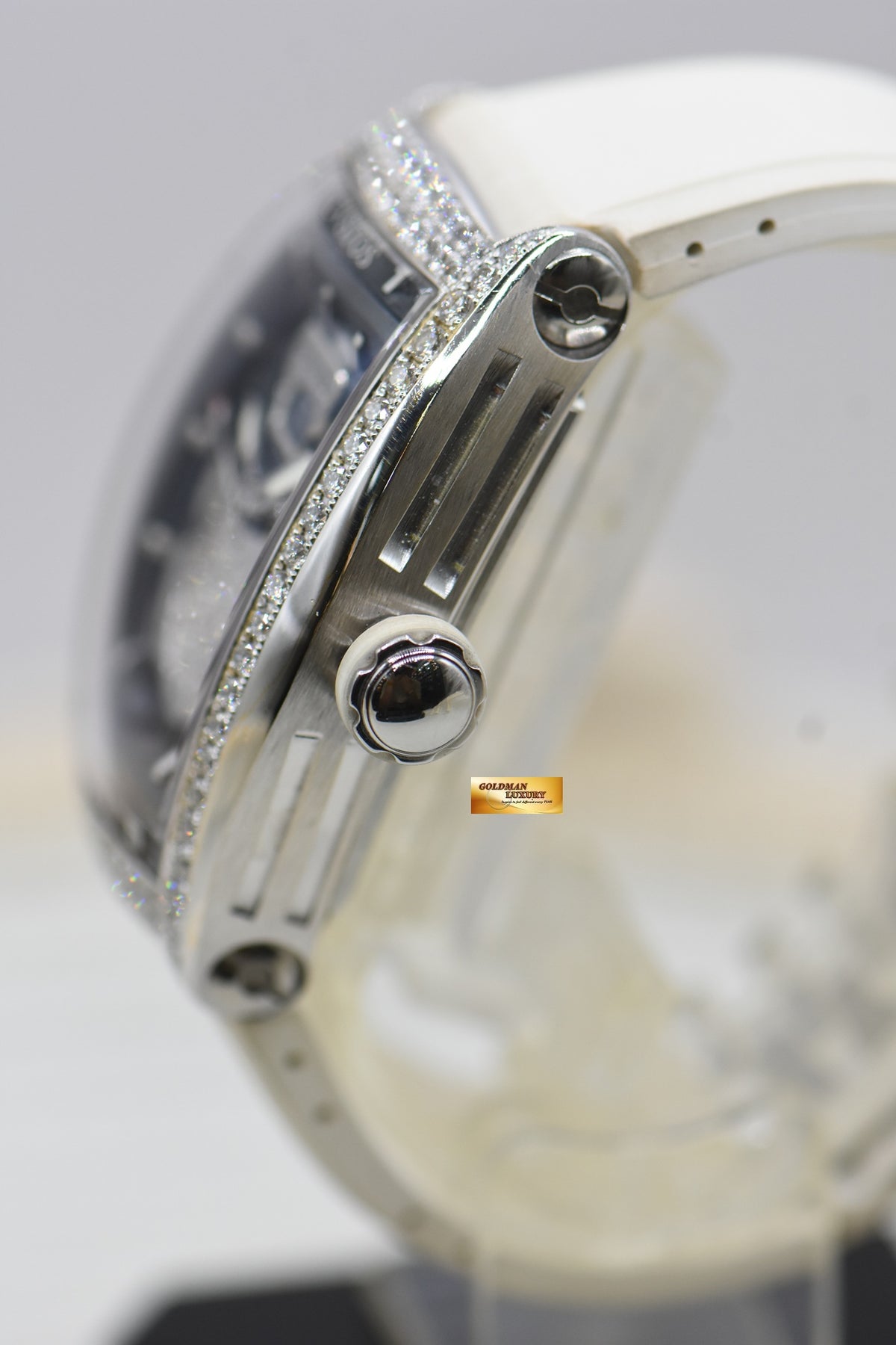CVSTOS DIAMOND Re-BELLION LADIES STEEL IN RUBBER STRAP WHITE AUTOMATIC (MINT)
