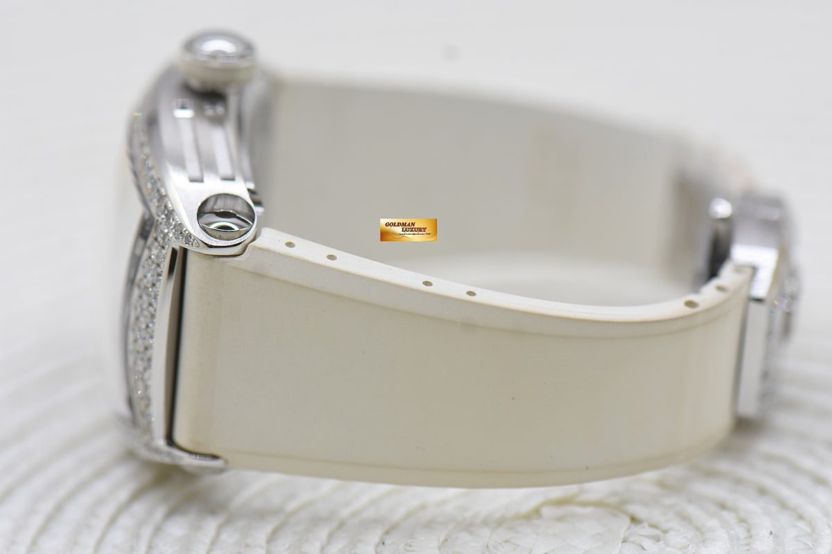 CVSTOS DIAMOND Re-BELLION LADIES STEEL IN RUBBER STRAP WHITE AUTOMATIC (MINT)