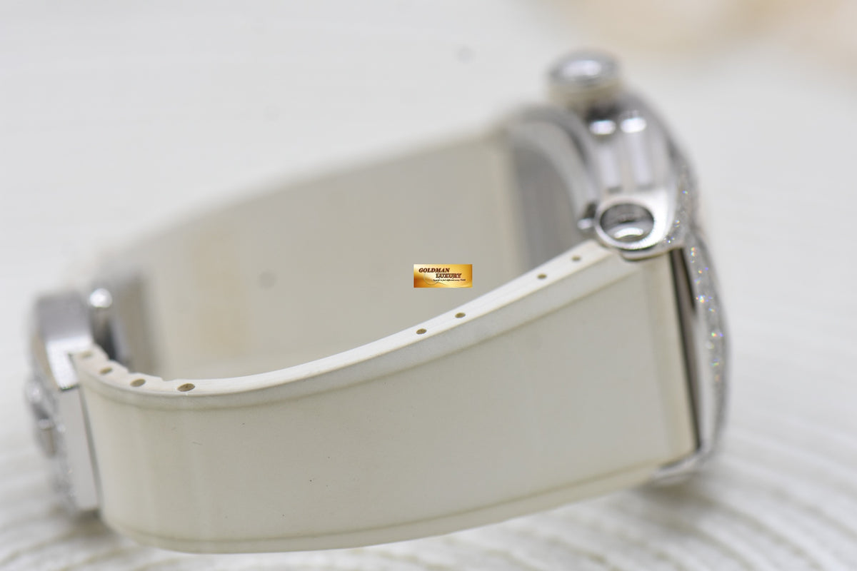 CVSTOS DIAMOND Re-BELLION LADIES STEEL IN RUBBER STRAP WHITE AUTOMATIC (MINT)