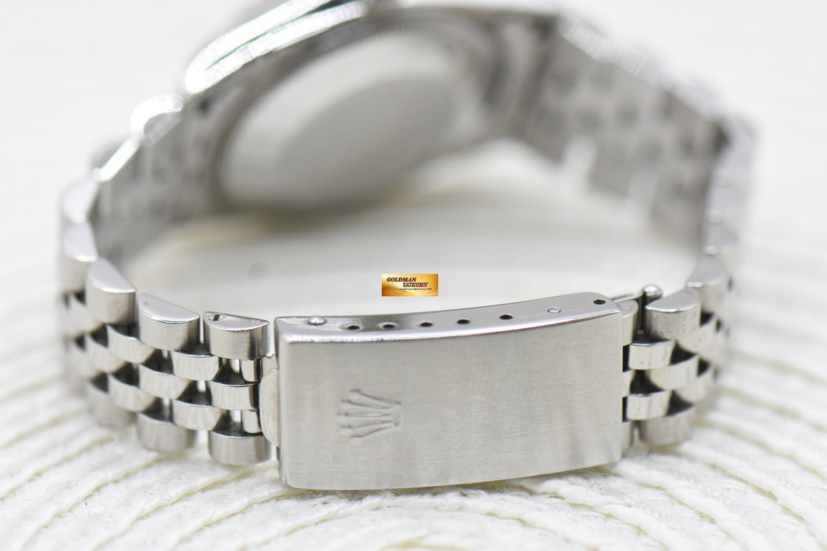 ROLEX OYSTER DATEJUST 31mm STEEL IN JUBILEE BRACELET COMPUTER SALMON DIAMOND DIAL 68274 (MINT)