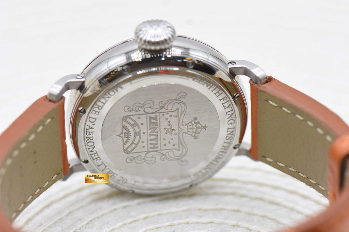 ZENITH PILOT TYPE 20 LADY 40mm STEEL DIAMOND AUTOMATIC 16.1930.681 (MINT)