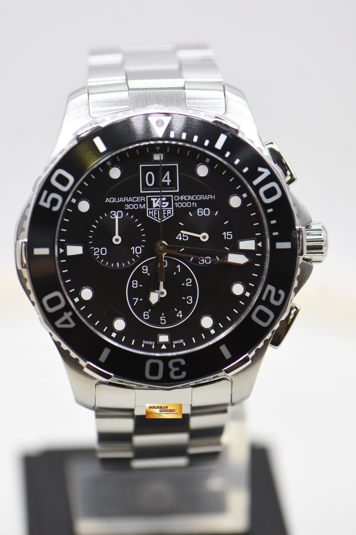 TAG HEUER AQUARACER 300m CHRONOGRAPH 43mm STEEL QUARTZ CAN1010 (MINT)