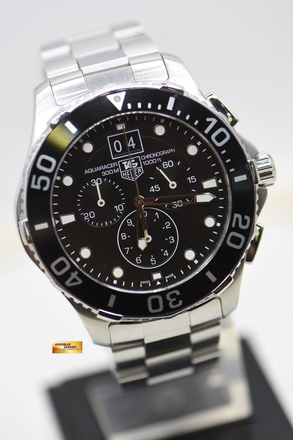 TAG HEUER AQUARACER 300m CHRONOGRAPH 43mm STEEL QUARTZ CAN1010 (MINT)