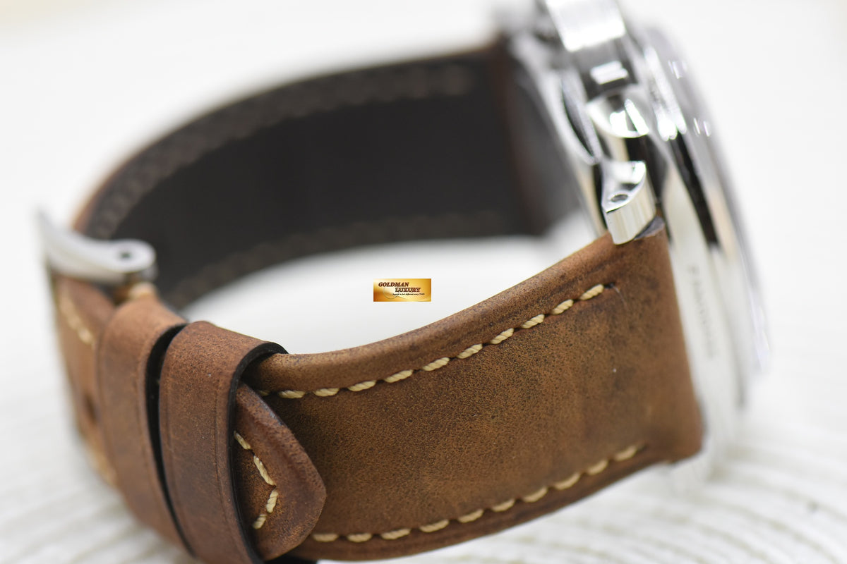 PANERAI LUMINOR MARINA 1950 3 DAYS POWER RESERVE 47mm P.3001 STEEL IN LEATHER STRAP MANUAL PAM 422 (MINT)