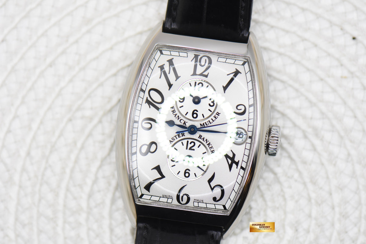 FRANCK MULLER MASTER BANKER 3-TIMEZONES STEEL AUTOMATIC 6850 MB (MINT)