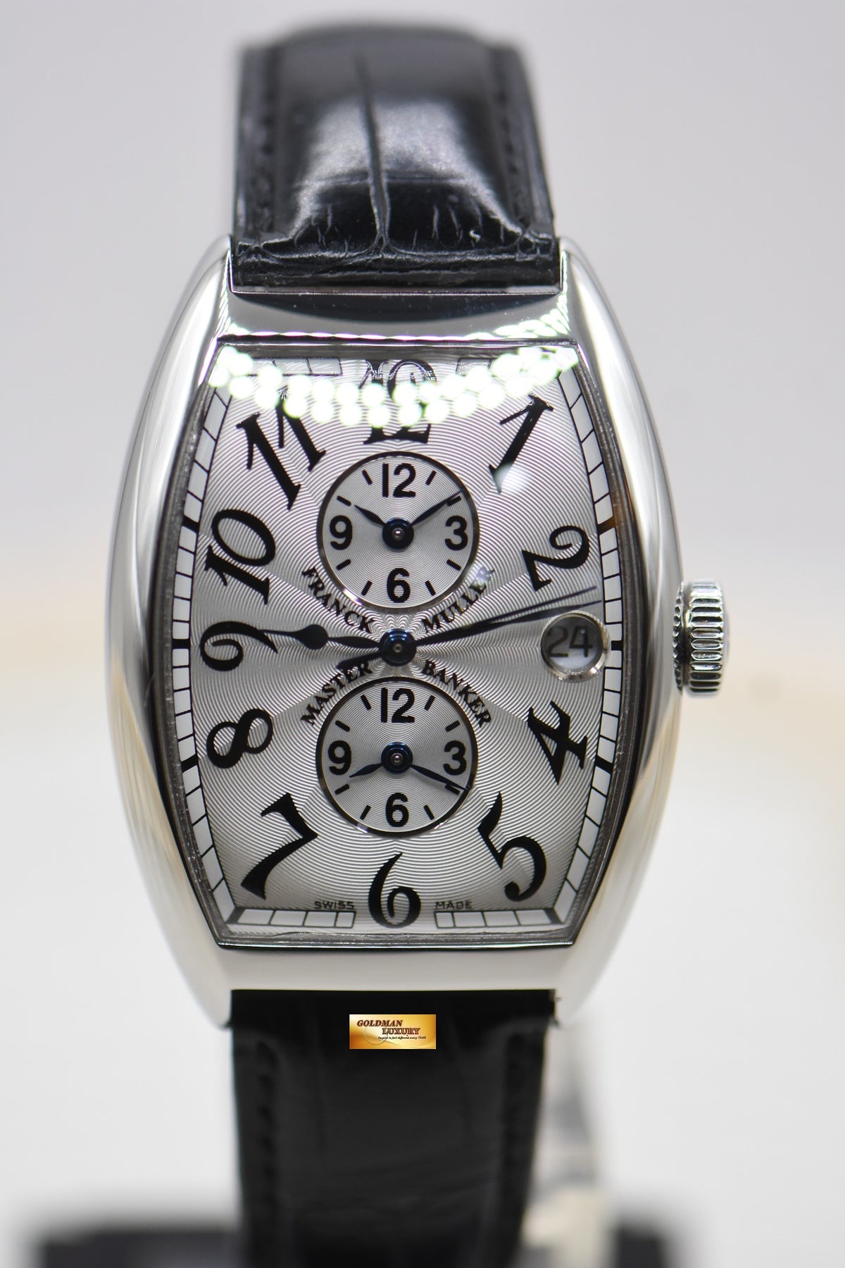 FRANCK MULLER MASTER BANKER 3-TIMEZONES STEEL AUTOMATIC 6850 MB (MINT)
