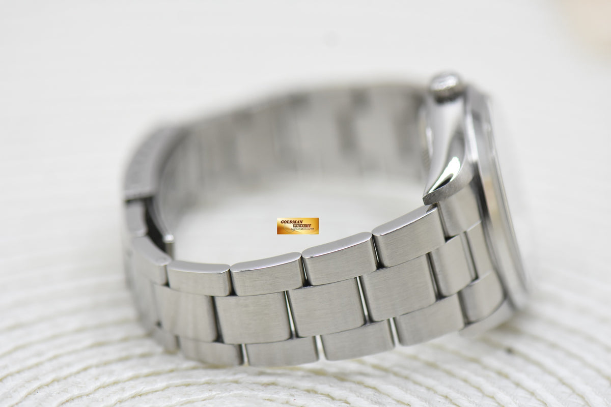 ROLEX OYSTER PERPETUAL AIR-KING 34mm PRECISION STEEL SILVER DIAL 14000 (MINT)