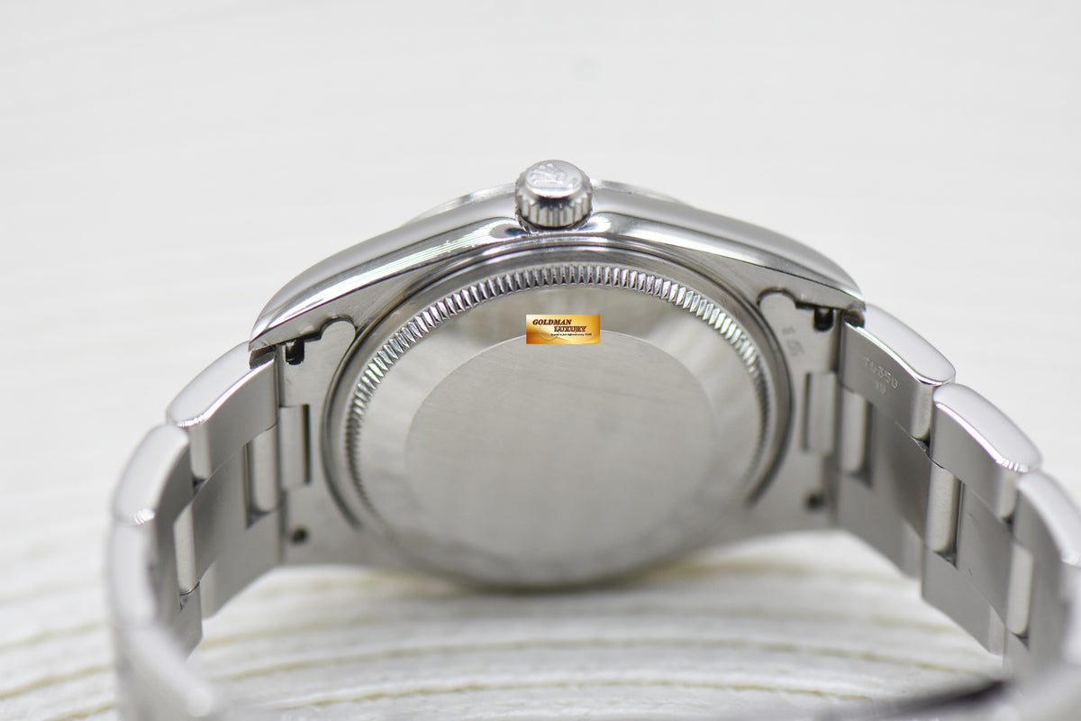 ROLEX OYSTER PERPETUAL AIR-KING 34mm PRECISION STEEL SILVER DIAL 14000 (MINT)