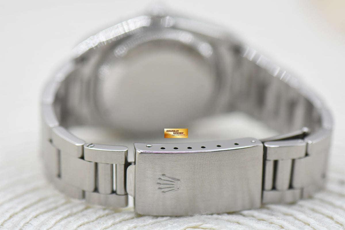 ROLEX OYSTER PERPETUAL AIR-KING 34mm PRECISION STEEL SILVER DIAL 14000 (MINT)