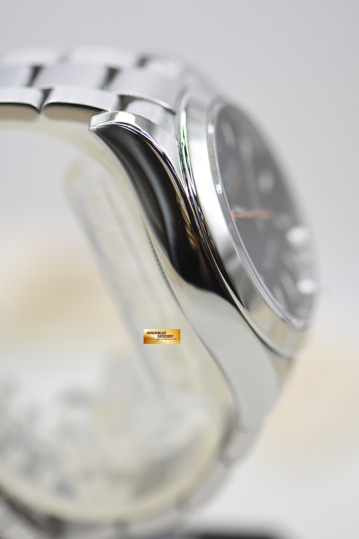 ROLEX OYSTER PERPETUAL MILGAUSS BLACK (CLEAR CRYSTAL) 116400 (MINT)