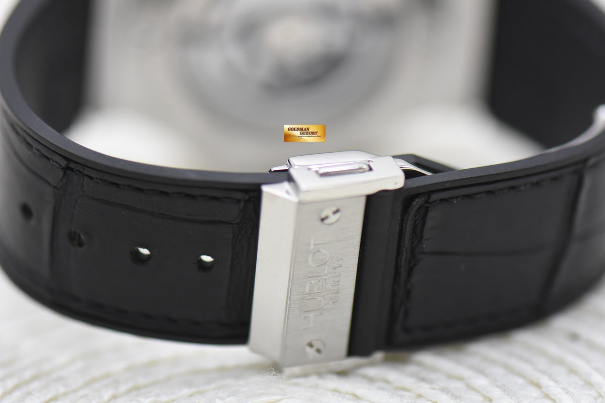 HUBLOT BIG BANG 44mm CHRONOGRAPH ORIGINAL DIAMOND BEZEL MEN’S STEEL IN RUBBER STRAP AUTOMATIC 301.SX.130.RX.114 (MINT)