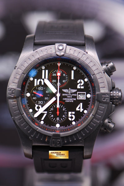Breitling avenger black steel shop