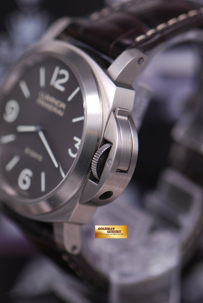 SOLD PANERAI LUMINOR TITANIUM 8 DAYS TOBACCO BROWN DIAL PAM 562 MANU Goldman Luxury