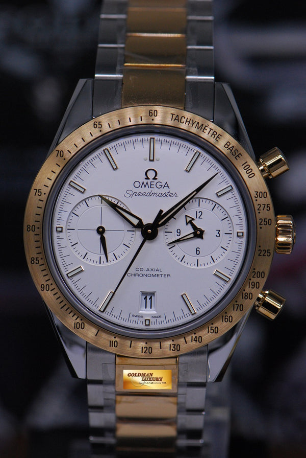 OMEGA SPEEDMASTER ’57 CO-AXIAL CHRONOGRAPH HALF-GOLD AUTOMATIC (NEW-UNWORN)
