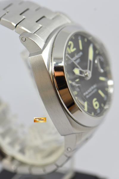 SOLD PANERAI LUMINOR GMT 44mm STEEL IN BRACELET AUTOMATIC PAM 297