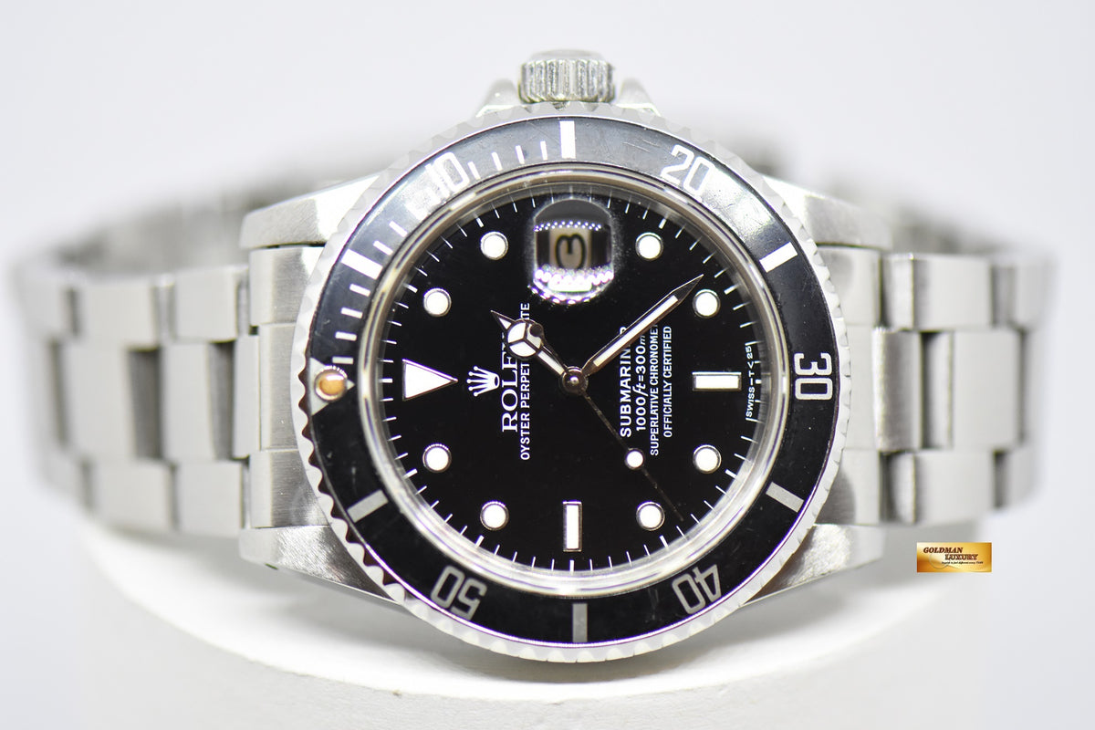 ROLEX OYSTER PERPETUAL SUBMARINER 40mm BLACK 16800 (NEO-VINTAGE)