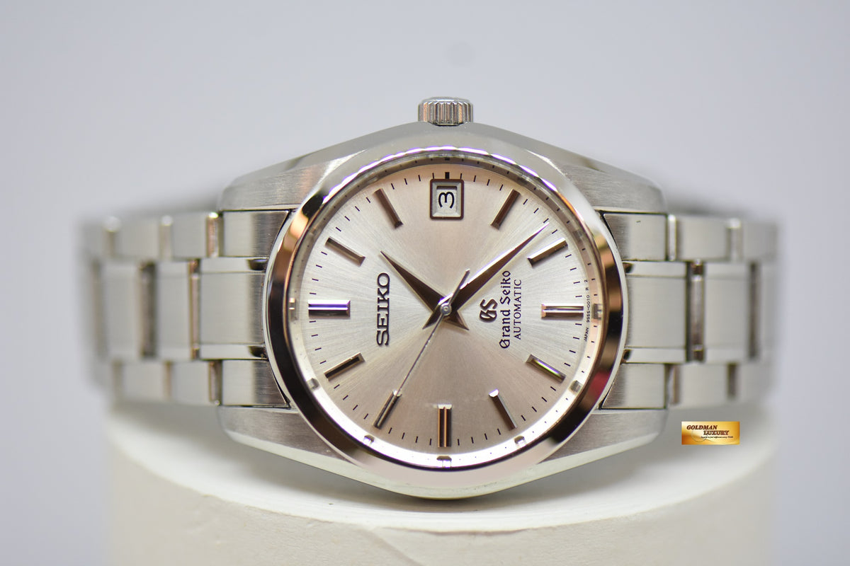 SEIKO GRAND SEIKO 37mm STEEL IN BRACELET SILVER DIAL AUTOMATIC SBGR001 (MINT)