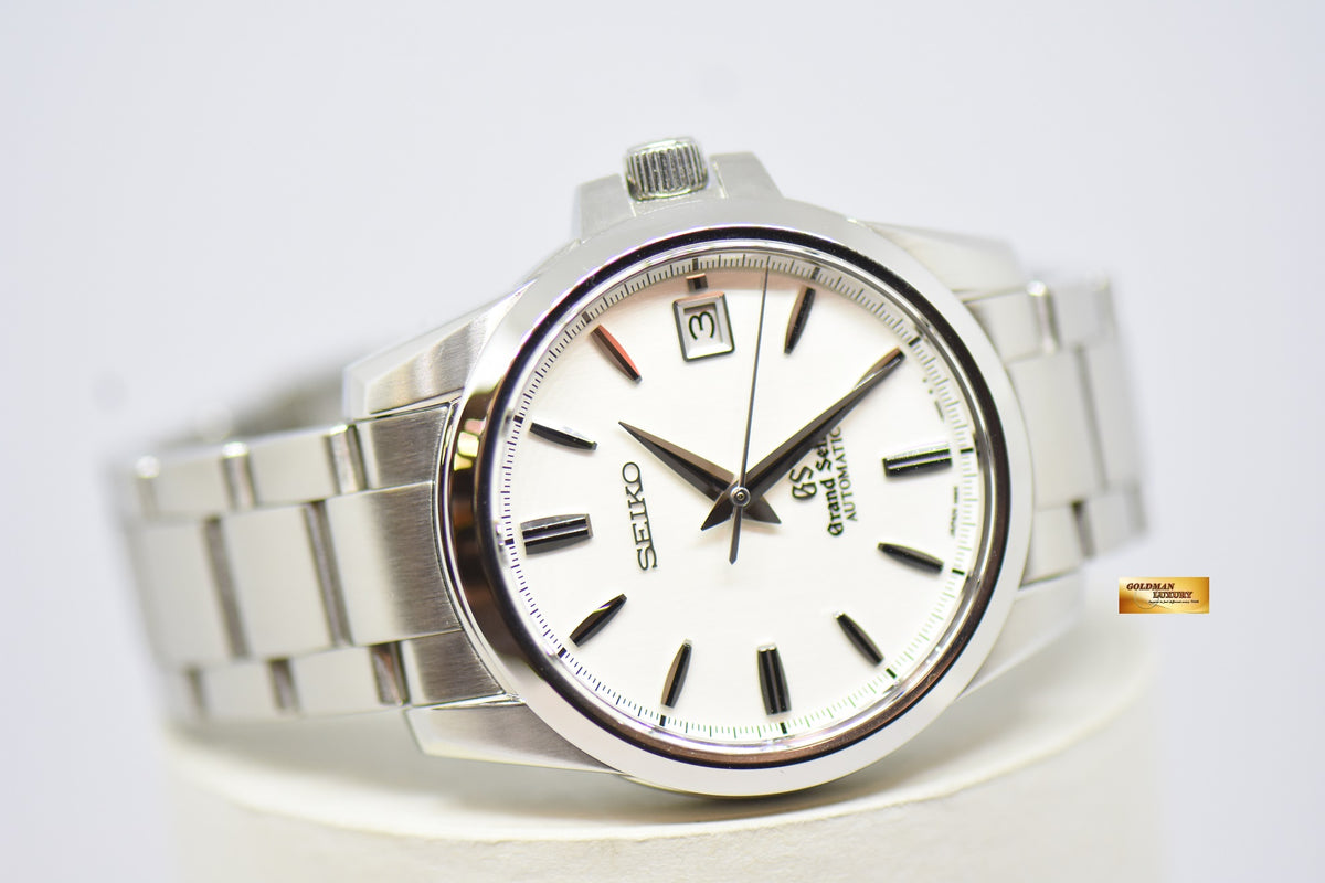 SEIKO GRAND SEIKO STAINLESS STEEL IN BRACELET 39.5mm WHITE DIAL SBGR055 9S65 AUTOMATIC (MINT)