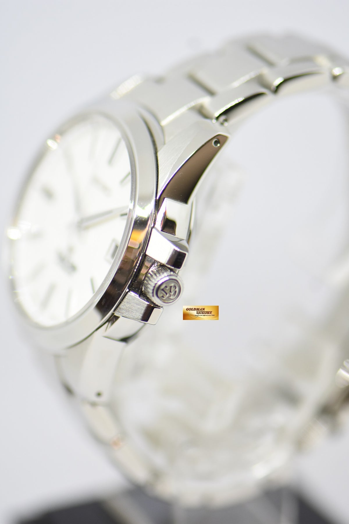 SEIKO GRAND SEIKO STAINLESS STEEL IN BRACELET 39.5mm WHITE DIAL SBGR055 9S65 AUTOMATIC (MINT)