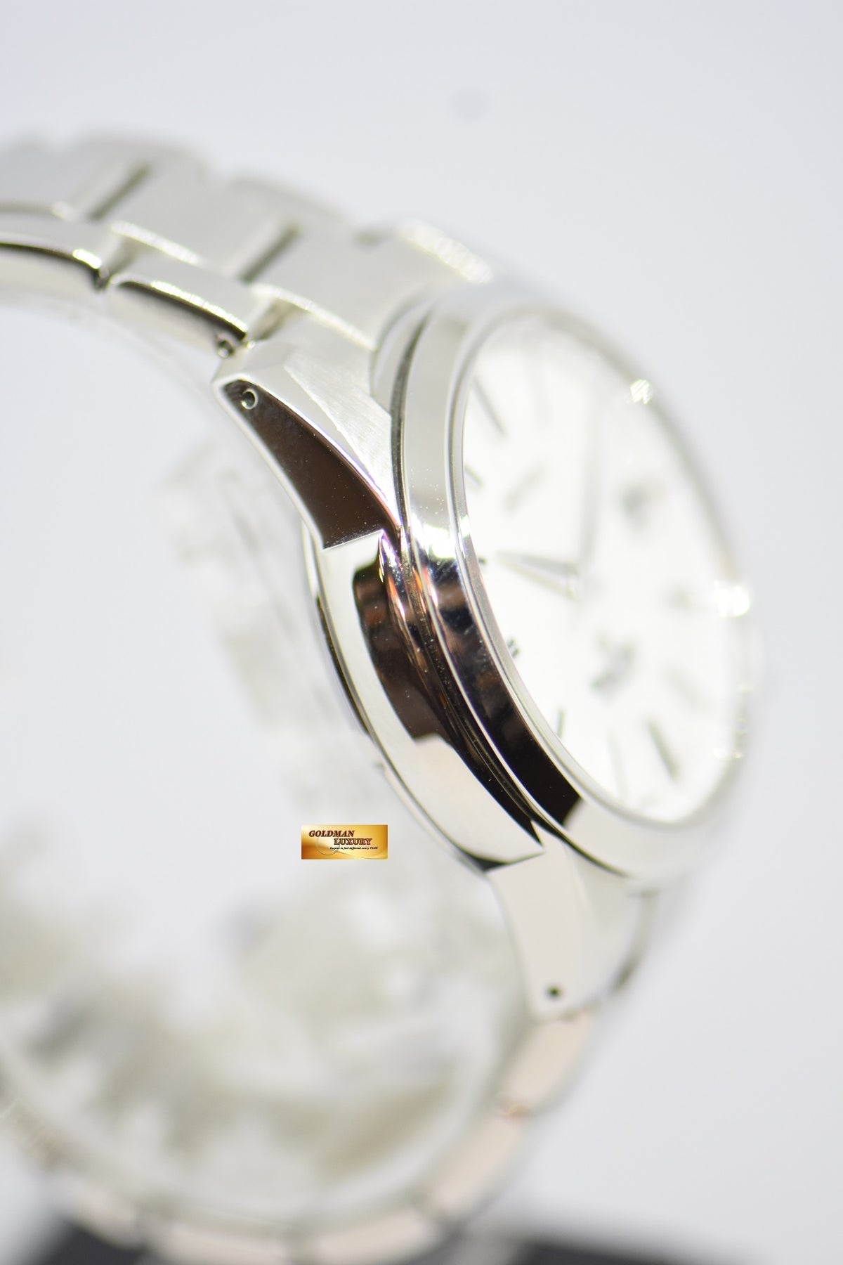 SEIKO GRAND SEIKO STAINLESS STEEL IN BRACELET 39.5mm WHITE DIAL SBGR055 9S65 AUTOMATIC (MINT)