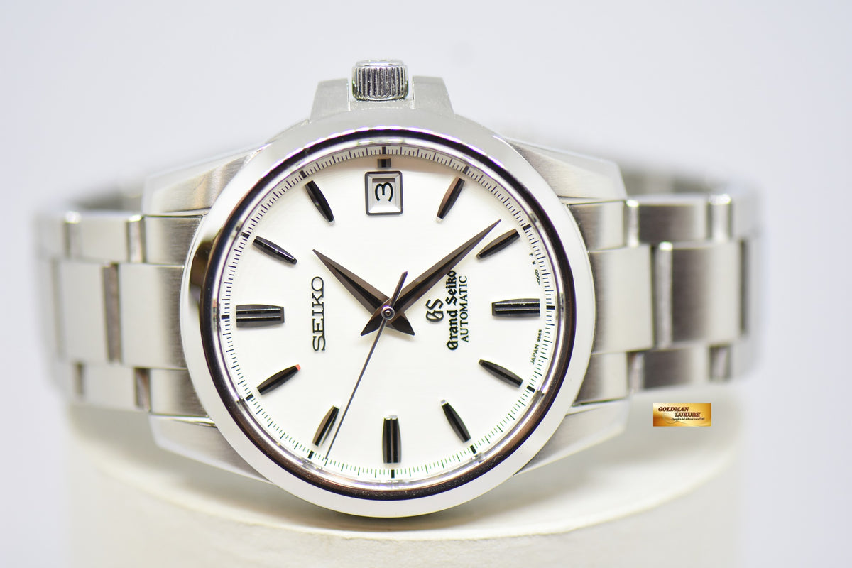 SEIKO GRAND SEIKO STAINLESS STEEL IN BRACELET 39.5mm WHITE DIAL SBGR055 9S65 AUTOMATIC (MINT)