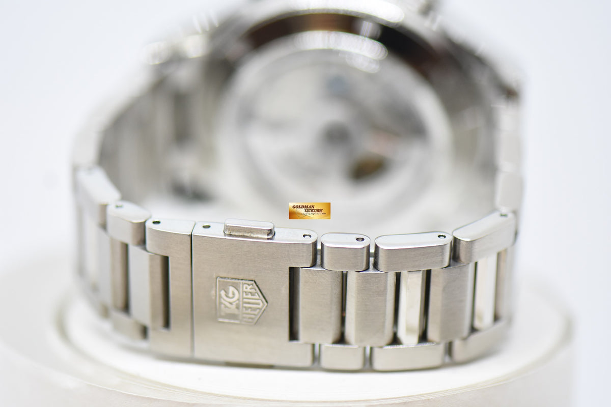 TAG HEUER CARRERA CALIBRE 1887 CHRONOGRAPH 43mm STEEL IN BRACELET GREY-WHITE DIAL AUTOMATIC CAR2012 (NEAR MINT)