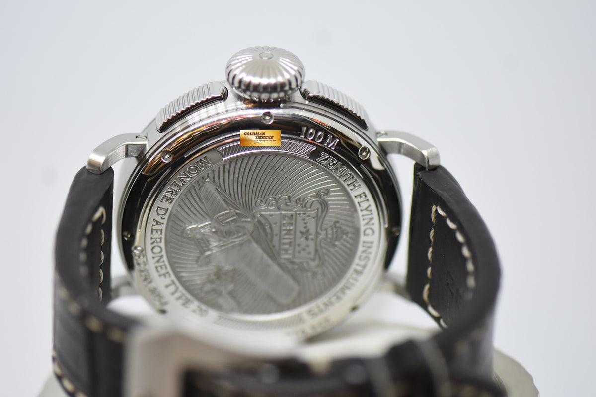 ZENITH PILOT MONTRE D’AERONEF TYPE 20 47mm ANNUAL CALENDAR EL PRIMERO CHRONOGRAPH 4054 AUTOMATIC 03.2430.4054 (MINT)