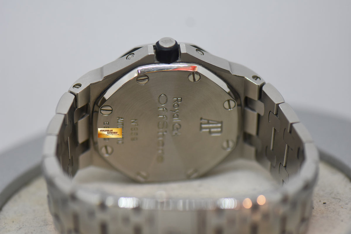 AUDEMARS PIGUET ROYAL OAK OFFSHORE TRIPLE CALENDAR 39mm STEEL IN BRACELET BLUE DIAL 25807ST (UNPOLISHED) (AGING DIAL)