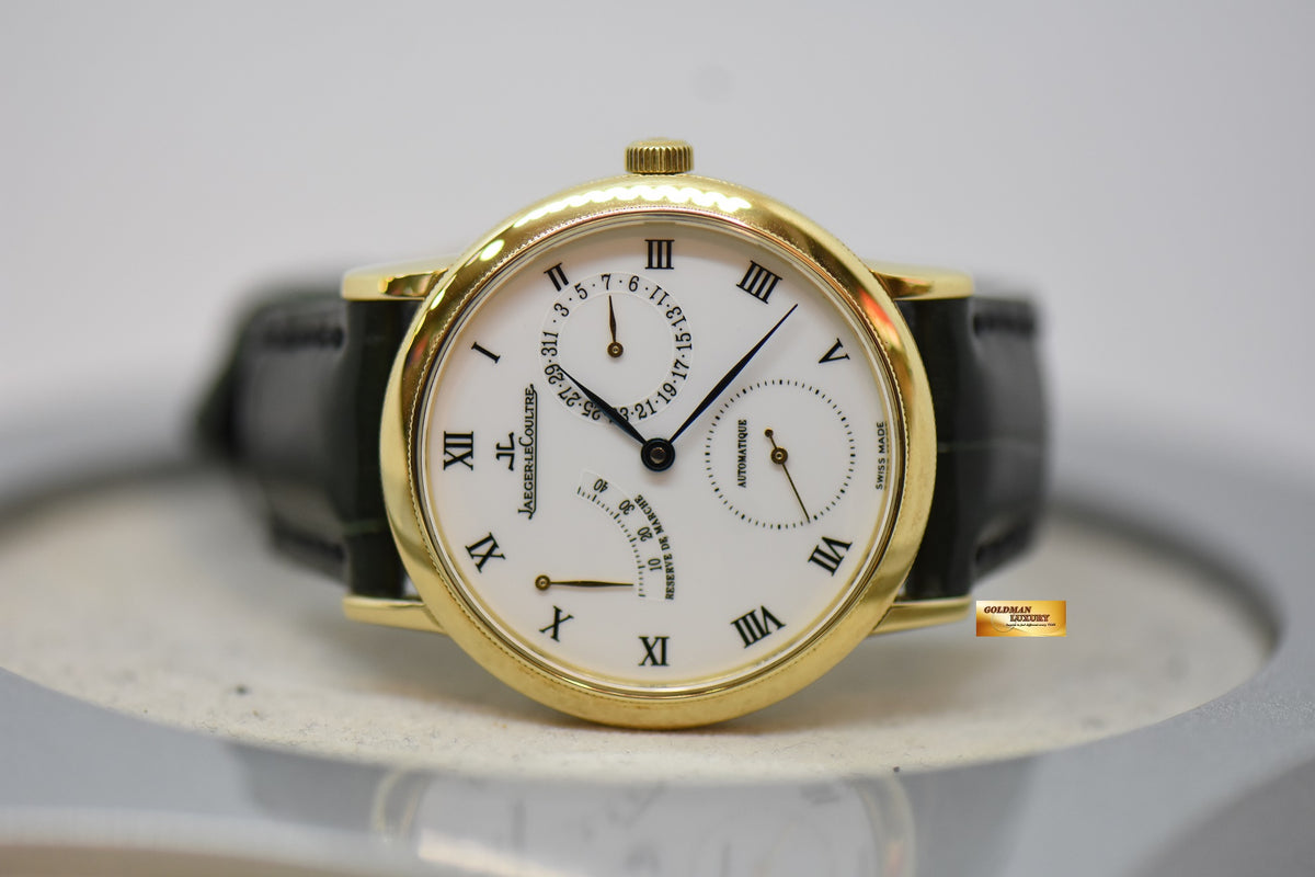 JLC GENTILHOMME RESERVE De MARCHE 35.5mm 18K YELLOW GOLD AUTOMATIC 155.1.93 (MINT) (WATCH ONLY)
