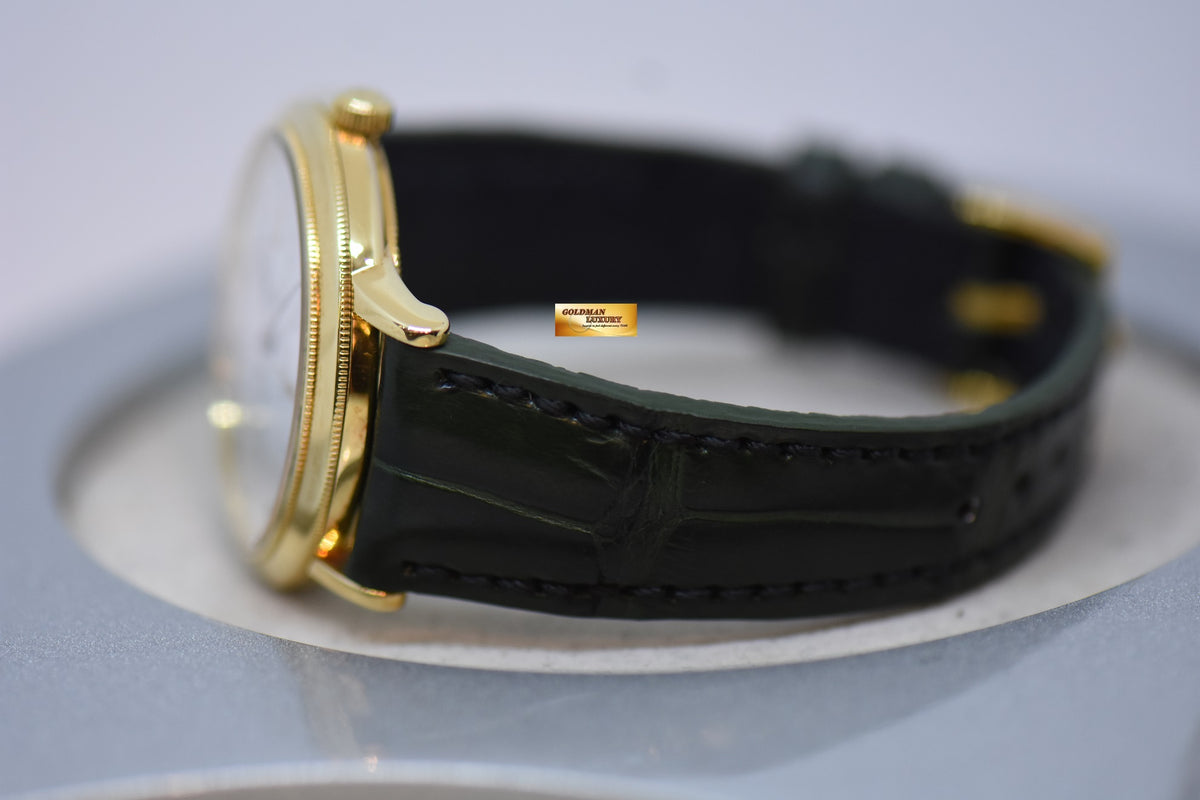 JLC GENTILHOMME RESERVE De MARCHE 35.5mm 18K YELLOW GOLD AUTOMATIC 155.1.93 (MINT) (WATCH ONLY)