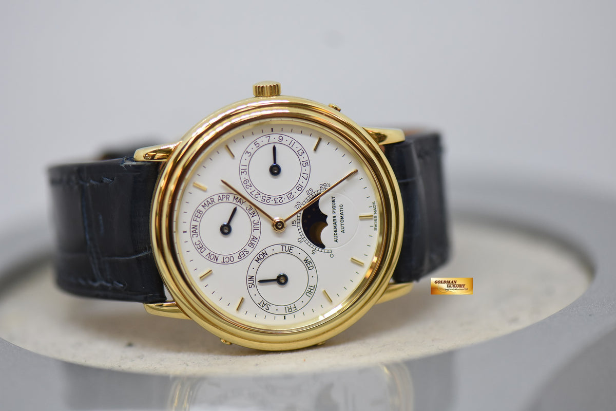 AUDEMARS PIGUET QUANTIEME PERPETUAL MOONPHASE 36mm YELLOW GOLD AUTOMATIC 25548BA (MINT) (WATCH ONLY)