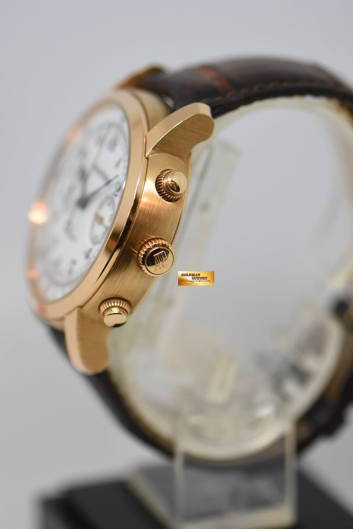 AUDEMARS PIGUET JULES AUDEMARS CHRONOGRAPH 41mm ROSE GOLD IN LEATHER STRAP AUTOMATIC 26100OR (MINT)