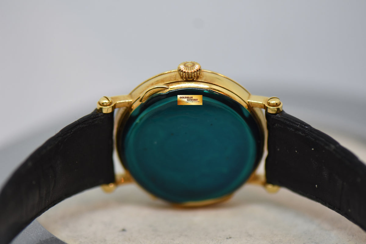 PATEK PHILIPPE CALATRAVA 35mm MOONPHASE POWER RESERVE 18K YELLOW GOLD OFFICERS CASE 5015J AUTOMATIC (MINT)