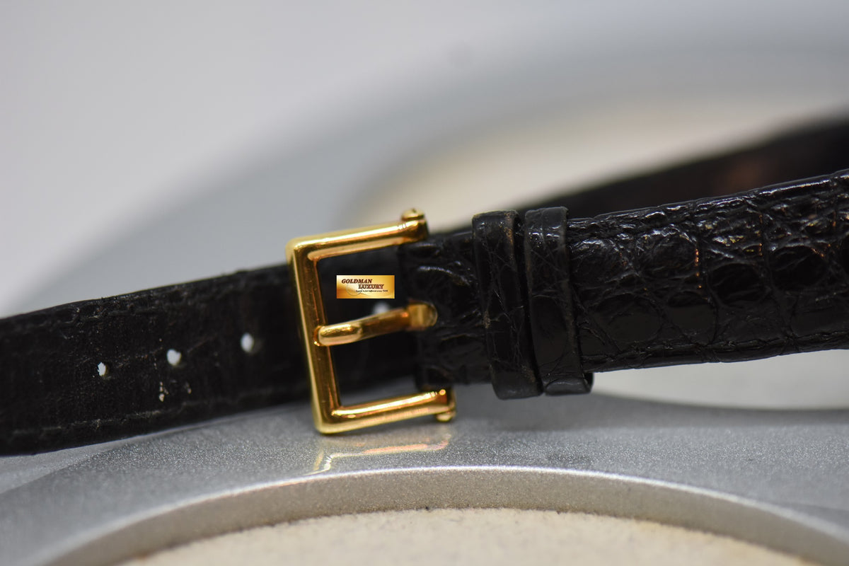 PATEK PHILIPPE CALATRAVA 35mm MOONPHASE POWER RESERVE 18K YELLOW GOLD OFFICERS CASE 5015J AUTOMATIC (MINT)