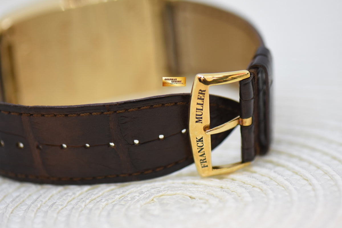 FRANCK MULLER LONG ISLAND BiRETRO-SECONDS 18K YELLOW GOLD MEN’S AUTOMATIC 1100 DS R (MINT)