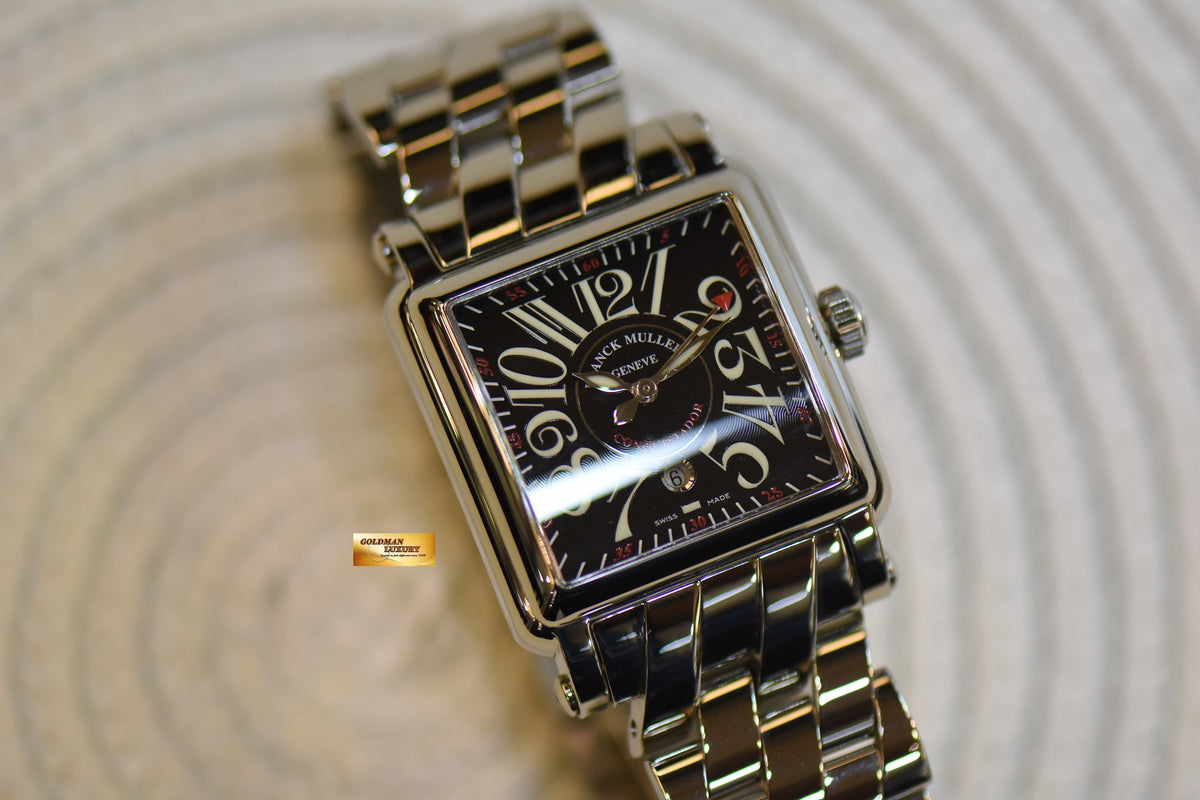 FRANCK MULLER CONQUISTADOR CORTEZ LADIES BLACK AUTOMATIC 10000L SC (MINT)