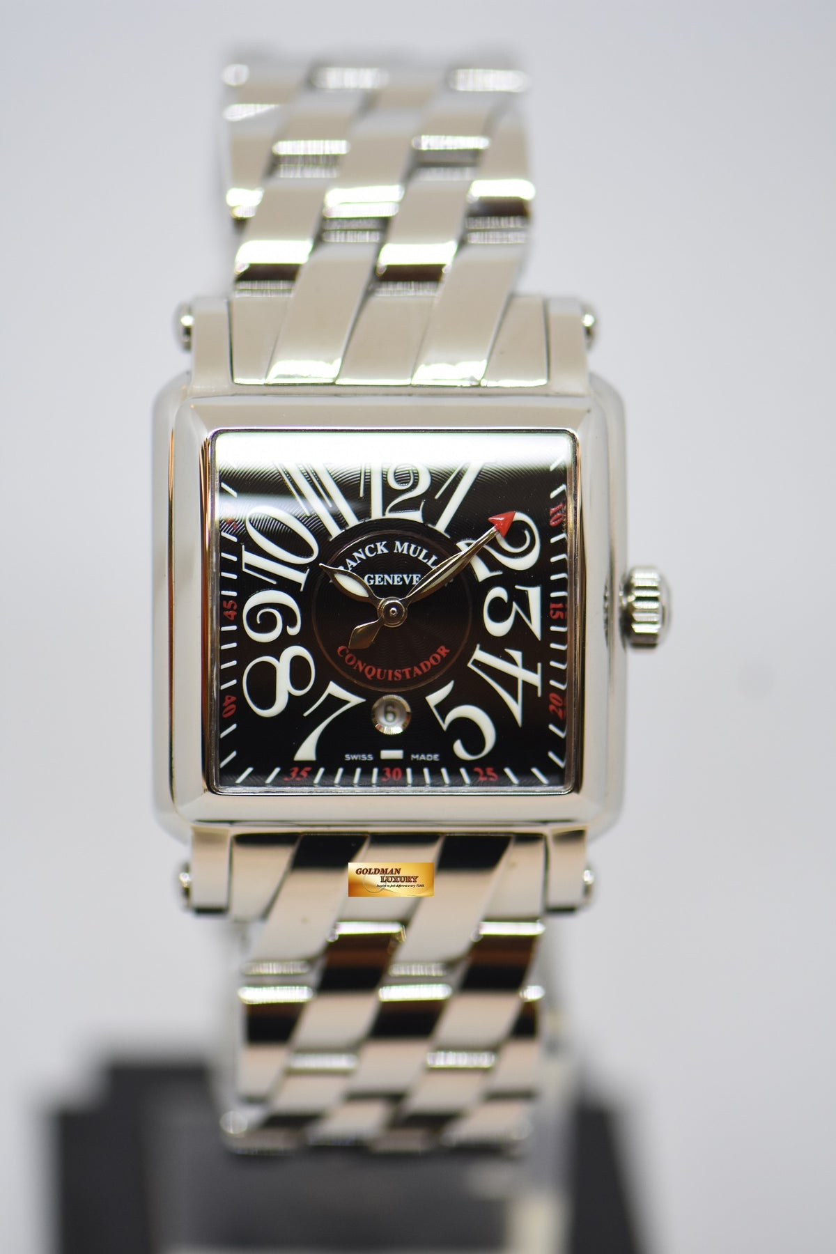 FRANCK MULLER CONQUISTADOR CORTEZ LADIES BLACK AUTOMATIC 10000L SC (MINT)
