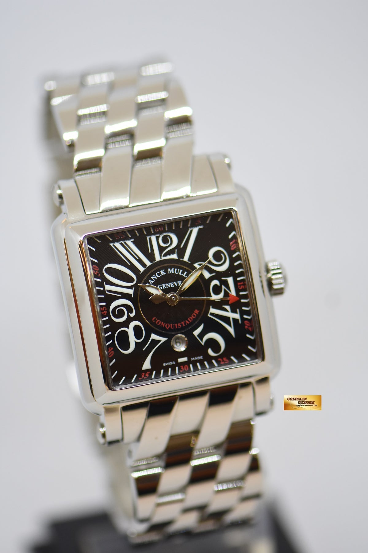 FRANCK MULLER CONQUISTADOR CORTEZ LADIES BLACK AUTOMATIC 10000L SC (MINT)
