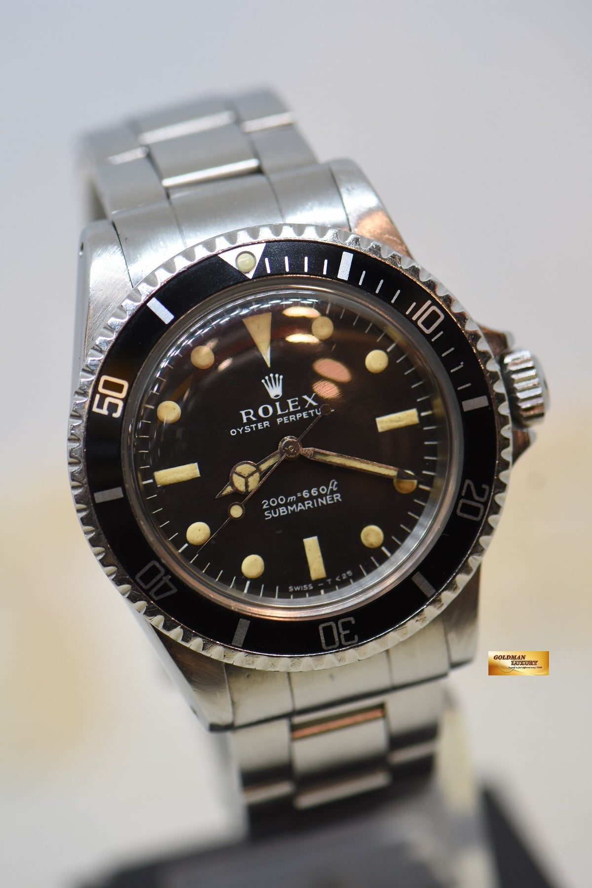 ROLEX OYSTER PERPETUAL SUBMARINER NO DATE 40mm METER FIRST VINTAGE 5513 (VINTAGE)