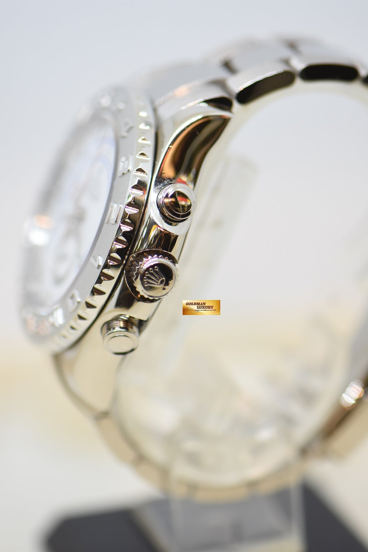 ROLEX OYSTER PERPETUAL YACHT-MASTER II 44mm REGATTA CHRONOGRAPH 18K WHITE GOLD IN BRACELET 116689 (MINT)