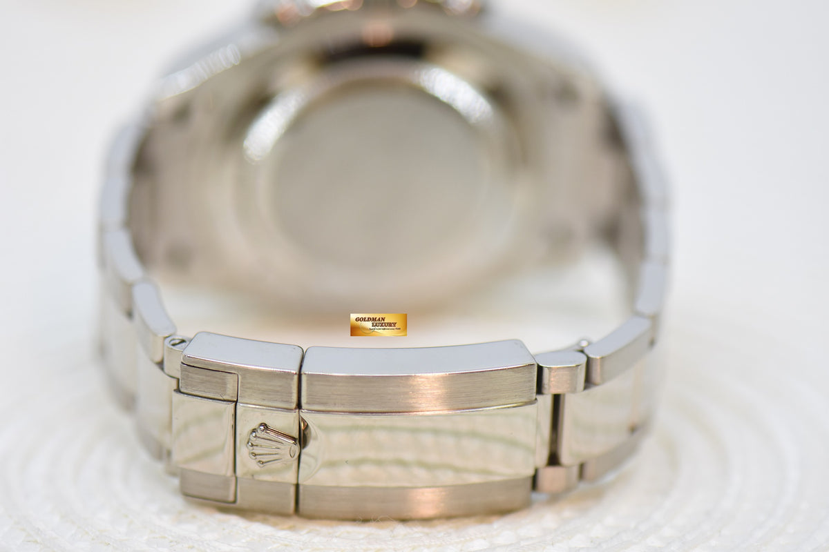 ROLEX OYSTER PERPETUAL YACHT-MASTER II 44mm REGATTA CHRONOGRAPH 18K WHITE GOLD IN BRACELET 116689 (MINT)