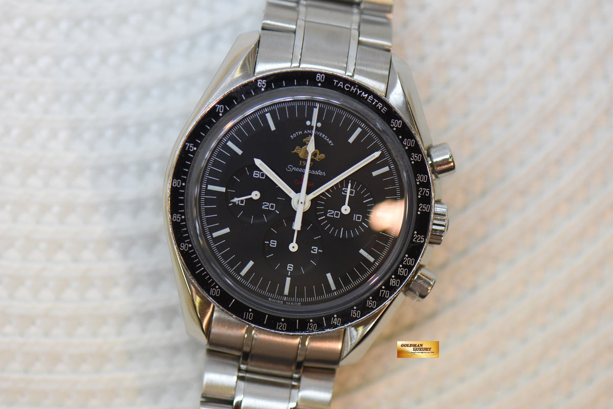 OMEGA SPEEDMASTER MOONWATCH 50TH ANNIVERSARY “1957” LIMITED EDITION MANUAL WINDING (MINT)