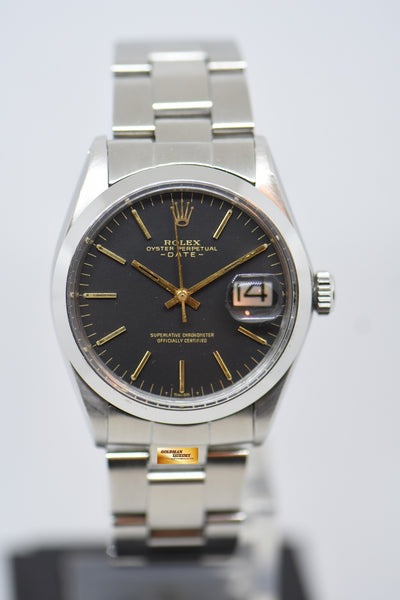 ROLEX OYSTER PERPETUAL DATE 34mm STEEL IN BRACELET
